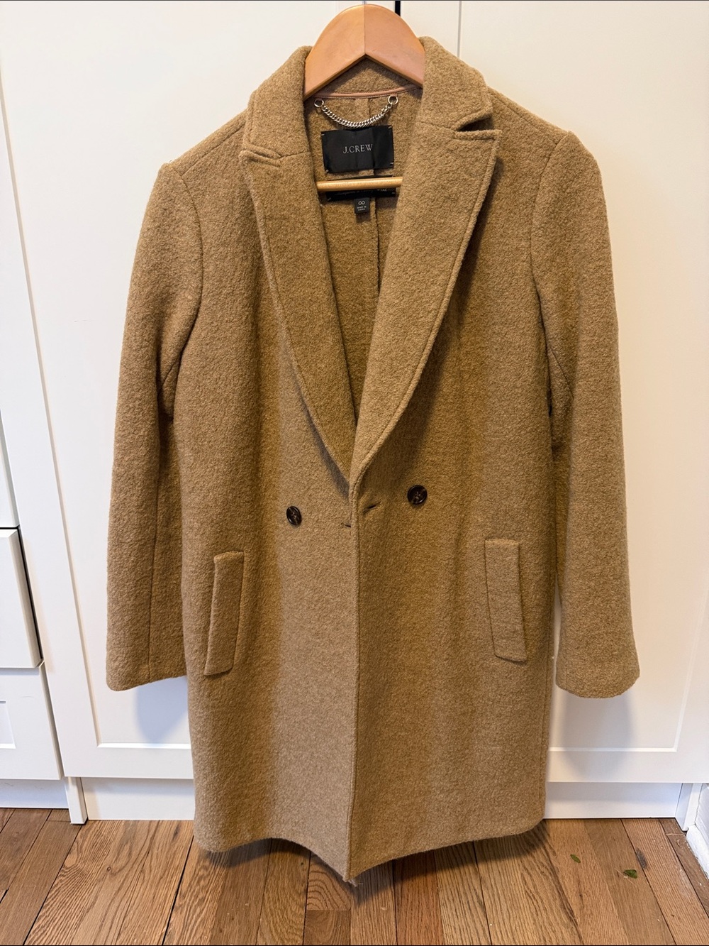 J. Crew Camel Wool Double-Breasted Pea Coat